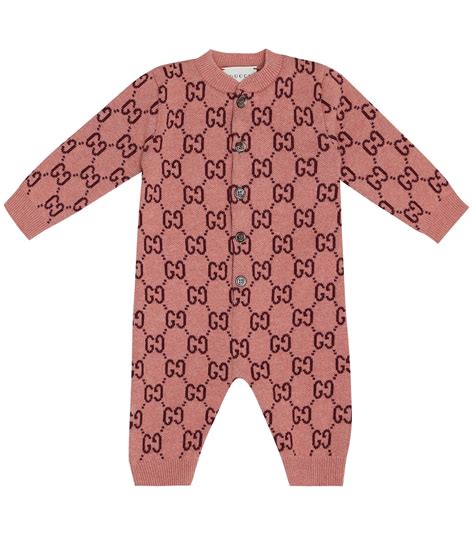 gucci baby wool onesie